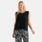 & Maisi Patterned Loungwear (Size - XL) - Black & Navy Blue_8521120_4