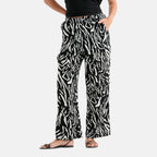 & Maisi Patterned Loungwear (Size - XL) - Black & Navy Blue_8521120_5