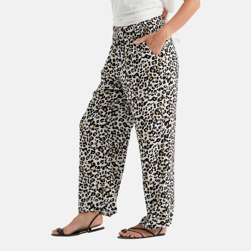 & Maisi Patterned Loungwear (Size - Large) - White & Navy Blue_8521122_7