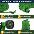 Latham - Hall 100Ft Expanding Hose Pipe - Green