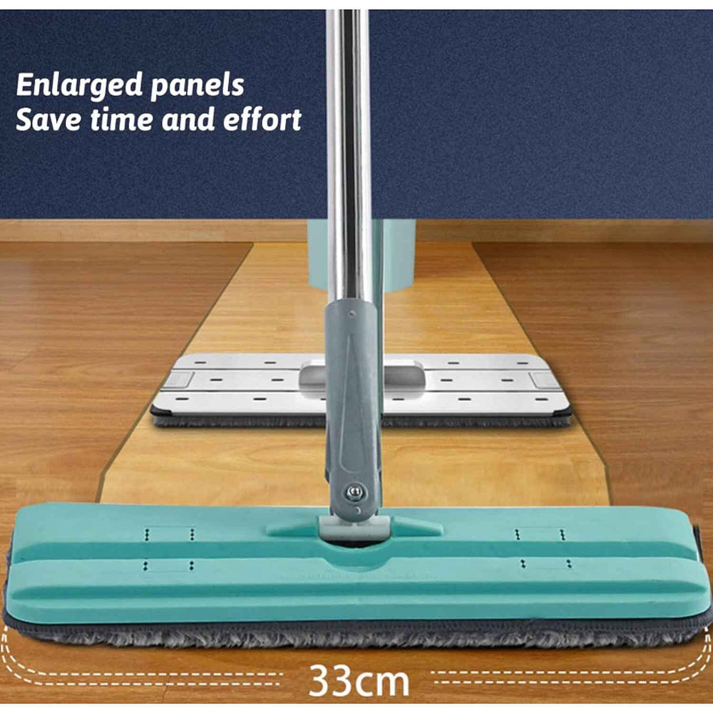 Aqua Laser Easy Flat Mop (1 x Replacement Cloth) - Green
