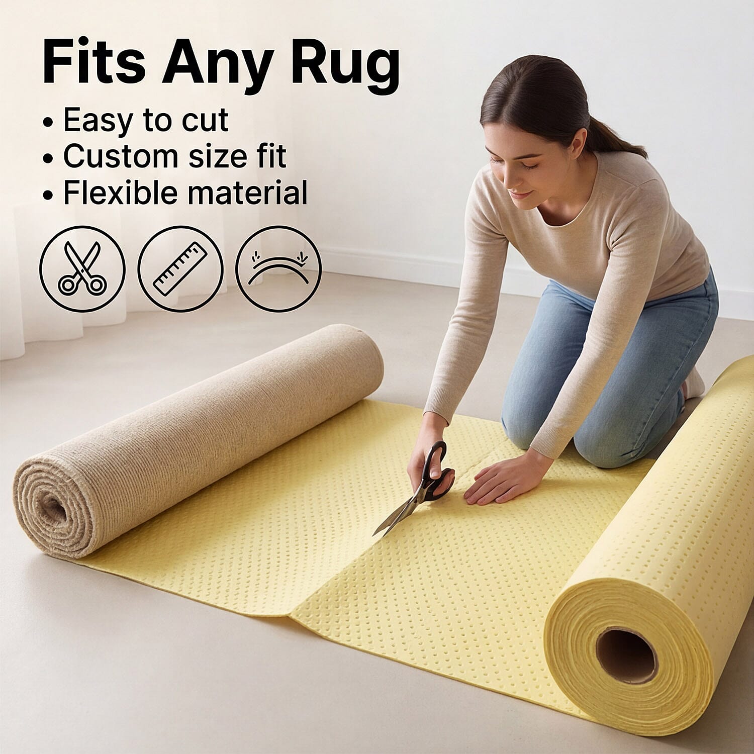 Anti-Skid Rug Gripper - Yellow