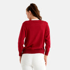 & Maisi Long-Sleeved V-Neck Cardigan (Size L/XL, 16-22) - Red_8526764_1