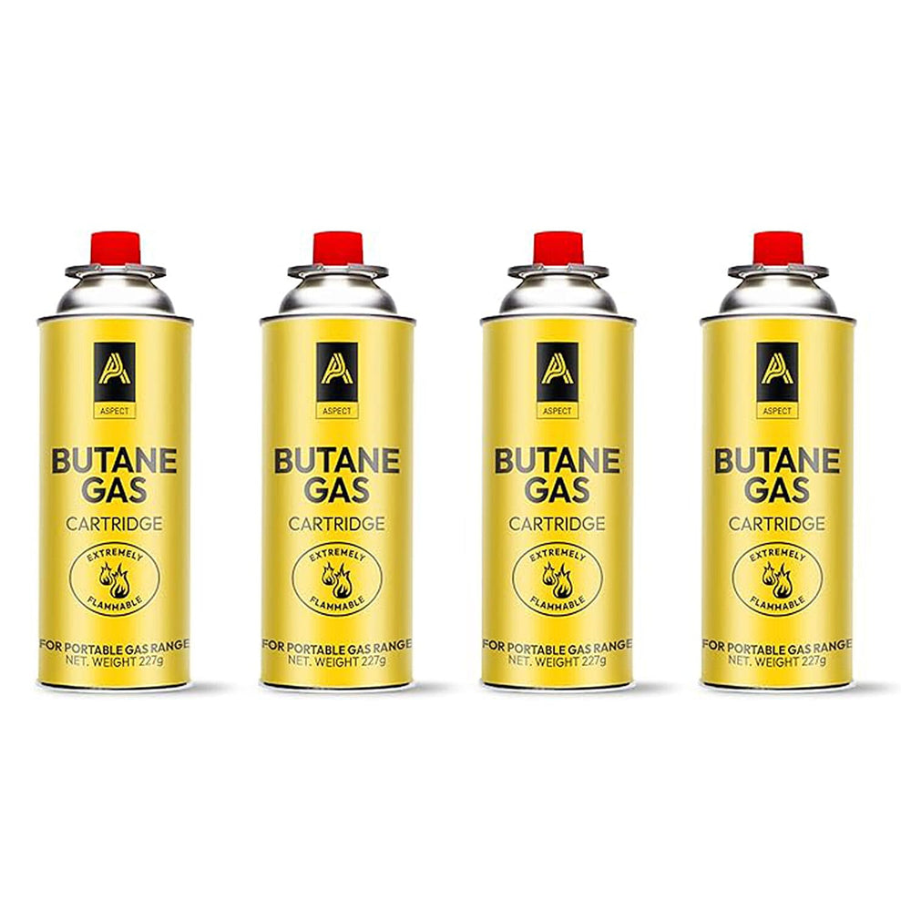 Pack of 4 Butane Gas