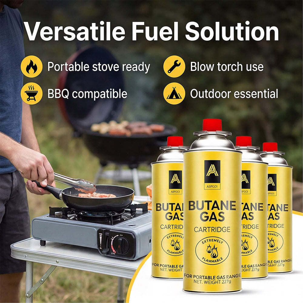 Pack of 4 Butane Gas