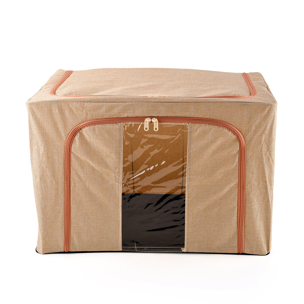 Bliss & Beyond Set of 2 - Storage Boxes Set with Vacuum Compression Storage Bags- Beige & Lavender_8527501_2