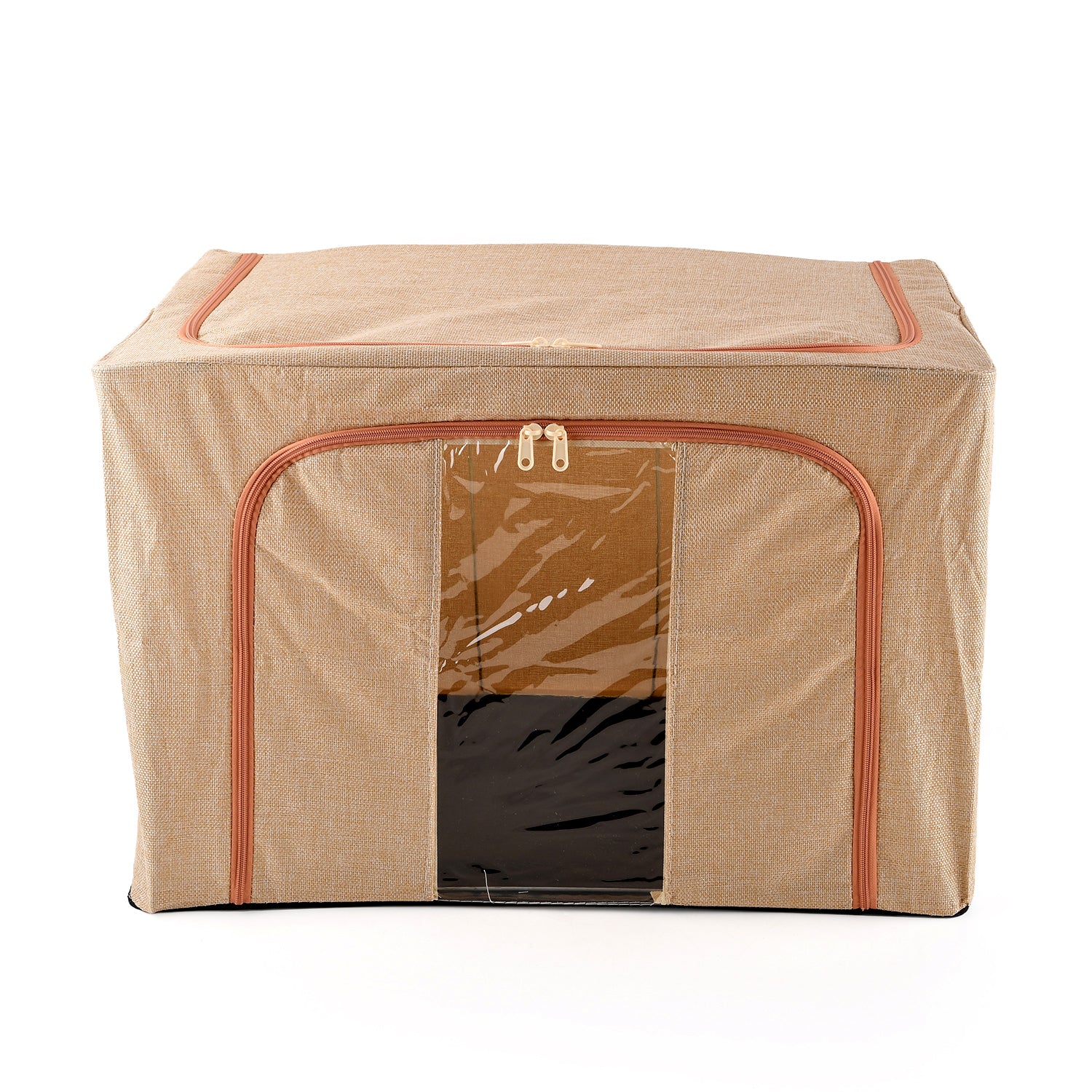 Bliss & Beyond Set of 2 - Storage Boxes Set with Vacuum Compression Storage Bags- Beige & Lavender_8527501_2