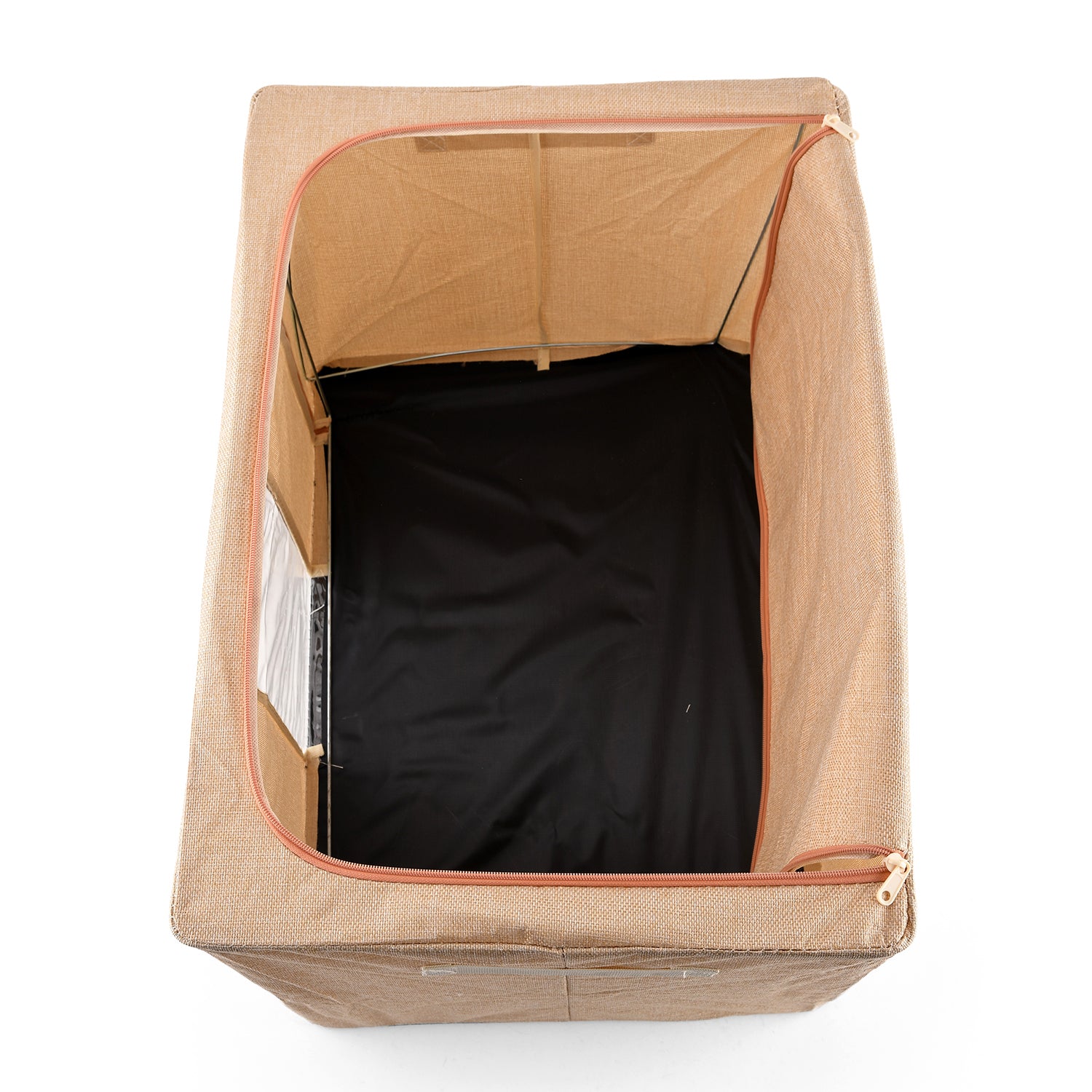 Bliss & Beyond Set of 2 - Storage Boxes Set with Vacuum Compression Storage Bags- Beige & Lavender_8527501_4