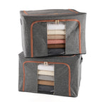 Bliss & Beyond Set of 2 - Storage Boxes Set with Vacuum Compression Storage Bags - Pink_8527800