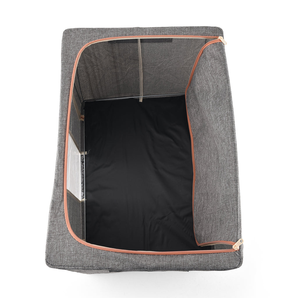 Bliss & Beyond Set of 2 - Storage Boxes Set with Vacuum Compression Storage Bags - Pink_8527800_4