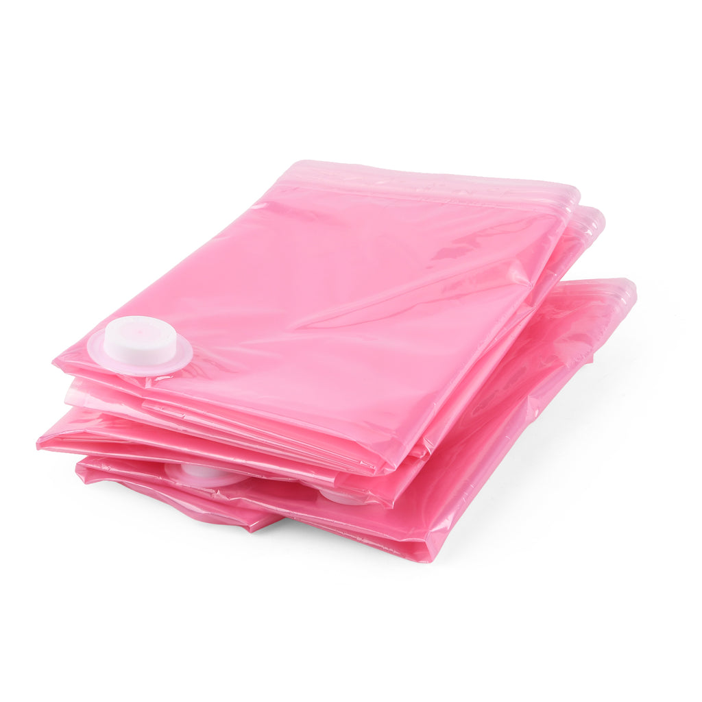 Bliss & Beyond Set of 2 - Storage Boxes Set with Vacuum Compression Storage Bags - Pink_8527800_5