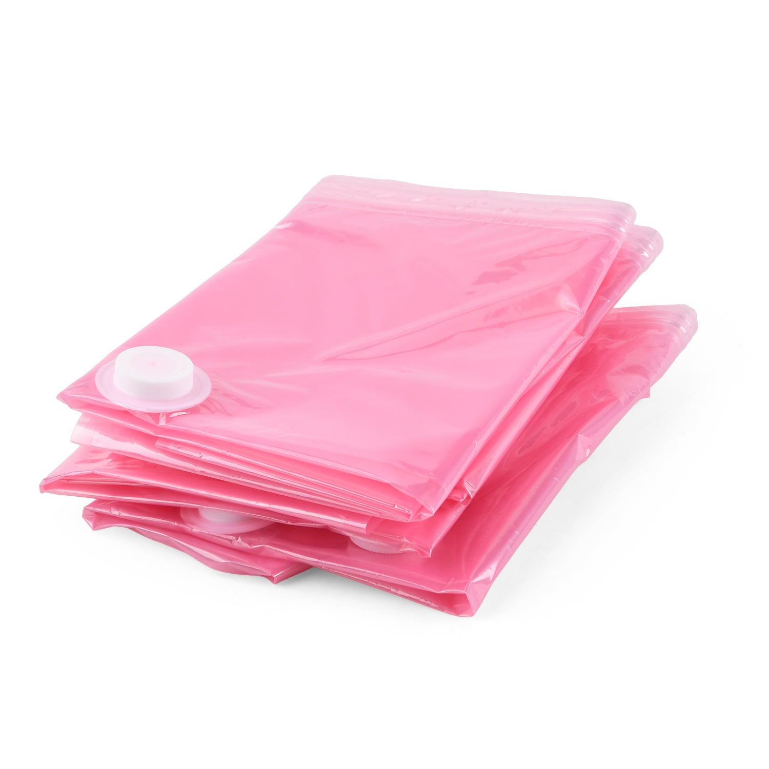 Bliss & Beyond Set of 2 - Storage Boxes Set with Vacuum Compression Storage Bags - Pink_8527800_5