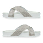 Jo & Joe Dusk Ladies Cross Over Mule With Diamantes (Size 5) - White_8530088_3