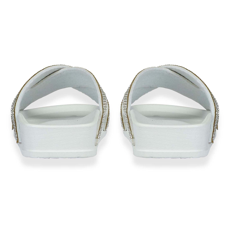 Jo & Joe Dusk Ladies Cross Over Mule With Diamantes (Size 5) - White_8530088_4