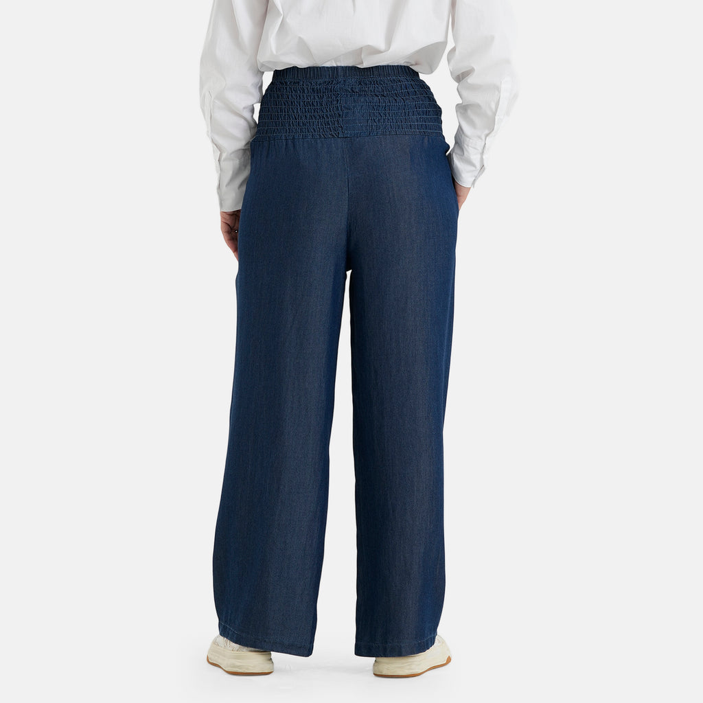 & Maisi Lyocell Linen Patterned Jean and Pant/Trouser (Size - 12) - Denim Carbon_8530678_2