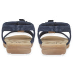 Jo & Joe Ladies Sandal (Size - 8) - Navy_8536687_2