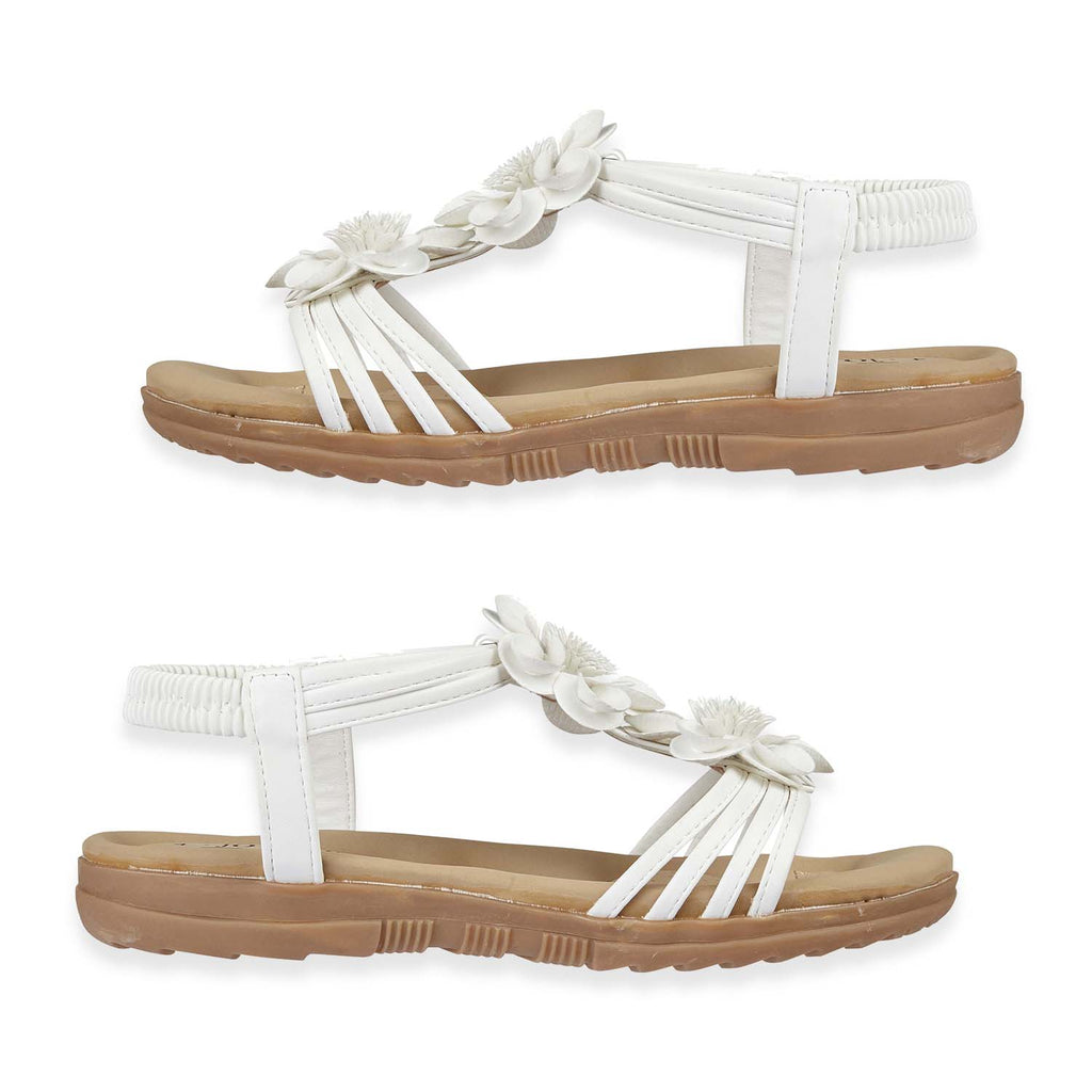 Jo & Joe Ladies Sandal (Size - 8) - White_8536699_1