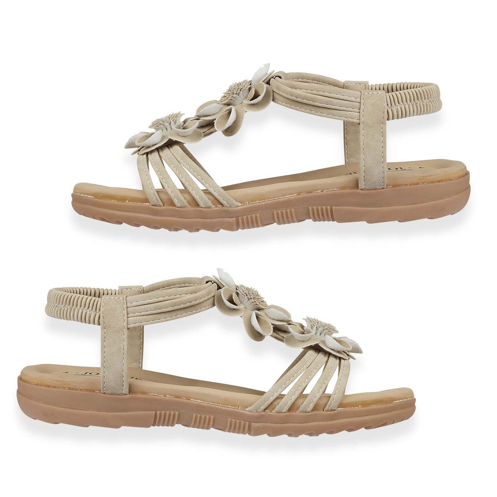Jo & Joe Ladies Sandal (Size - 7) - Beige_8536710_1
