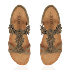 Jo & Joe Ladies Sandal (Size - 4) - Khaki_8536743_1