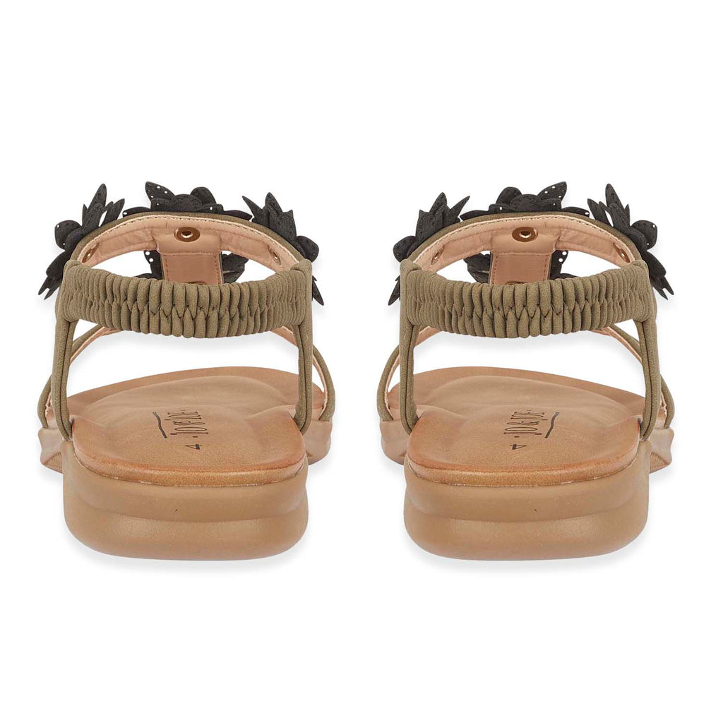 Jo & Joe Ladies Sandal (Size - 4) - Khaki_8536743_2