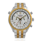 Krug Baumen Air Explorer JS25 Miyota Chronograph with date watch, with Silver Dial, 8 Diamonds and Silver and Gold coloured Stainless Steel case with 3 ATM 100107DM_8536782