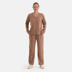 & Maisi Patterned Loungwear (Size - Large) - Brown_8537421_3