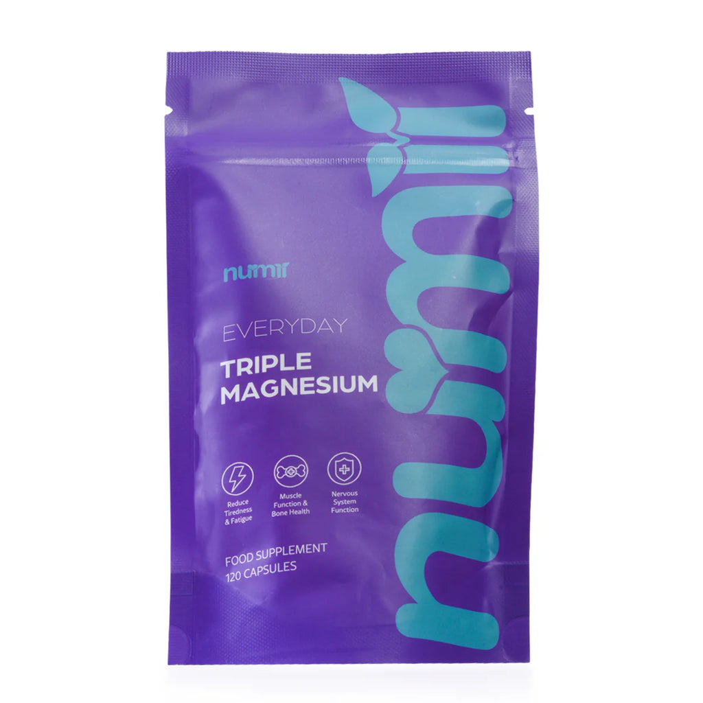 NuMii Magnesium and Vitamin Bundle – Triple Magnesium Glycinate, Malate and Citrate 120 Capsules and Vitamin D3 and K2 365 Tablets (2-Piece Set)