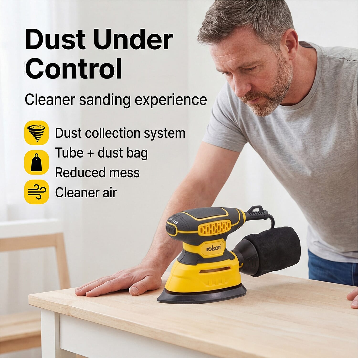 BRAND NEW LAUNCH - Rolson 140W Detailer Mouse Sander