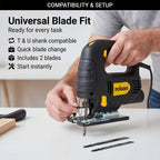 BRAND NEW LAUNCH - Rolson 350W Jigsaw - Black