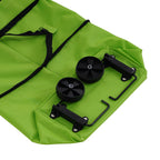 Foldable Shopping Trolley Bag with Wheels - Bright Green_8541272_7