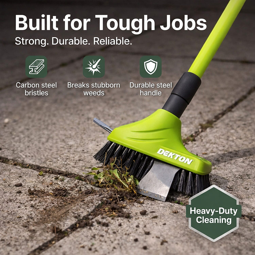 DEKTON 3 IN 1 Weed Removal Brush Set - Green