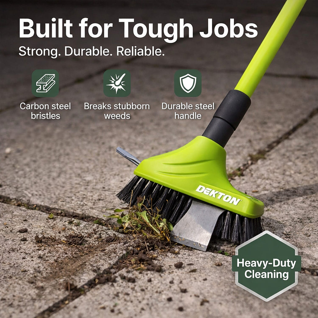 DEKTON 3 IN 1 Weed Removal Brush Set - Green