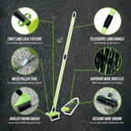 DEKTON 3 IN 1 Weed Removal Brush Set - Green