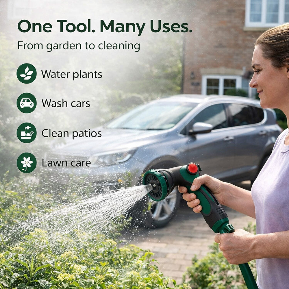 DEKTON Easy Use 10 Function Spray Nozzle - Green