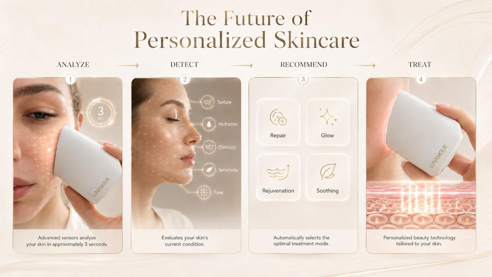 Lunamour Skin Analyzer with Light Therapy & EMS_8548033_9