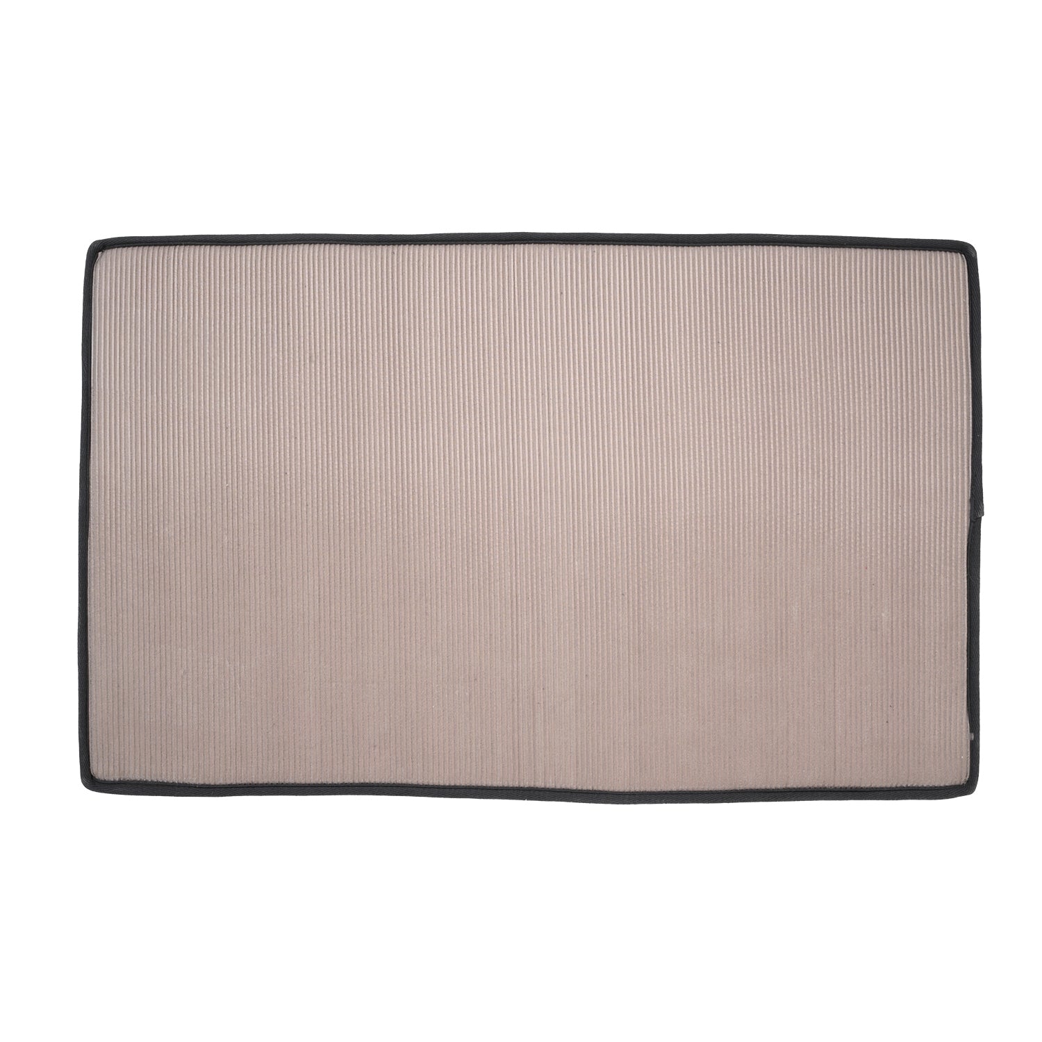 Bliss and Beyond Cotton Memory Foam Bathroom Mat with Gripex and Latex Non Slip Backing (Size 53x86cm) - Black_8551043_5