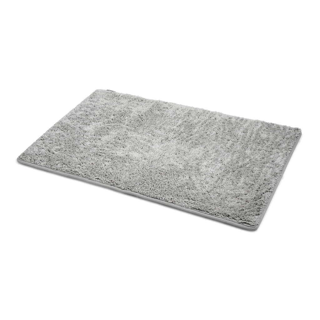 Bliss and Beyond Cotton Memory Foam Bathroom Mat with Gripex and Latex Non Slip Backing (Size 53x86cm) - Grey_8551079
