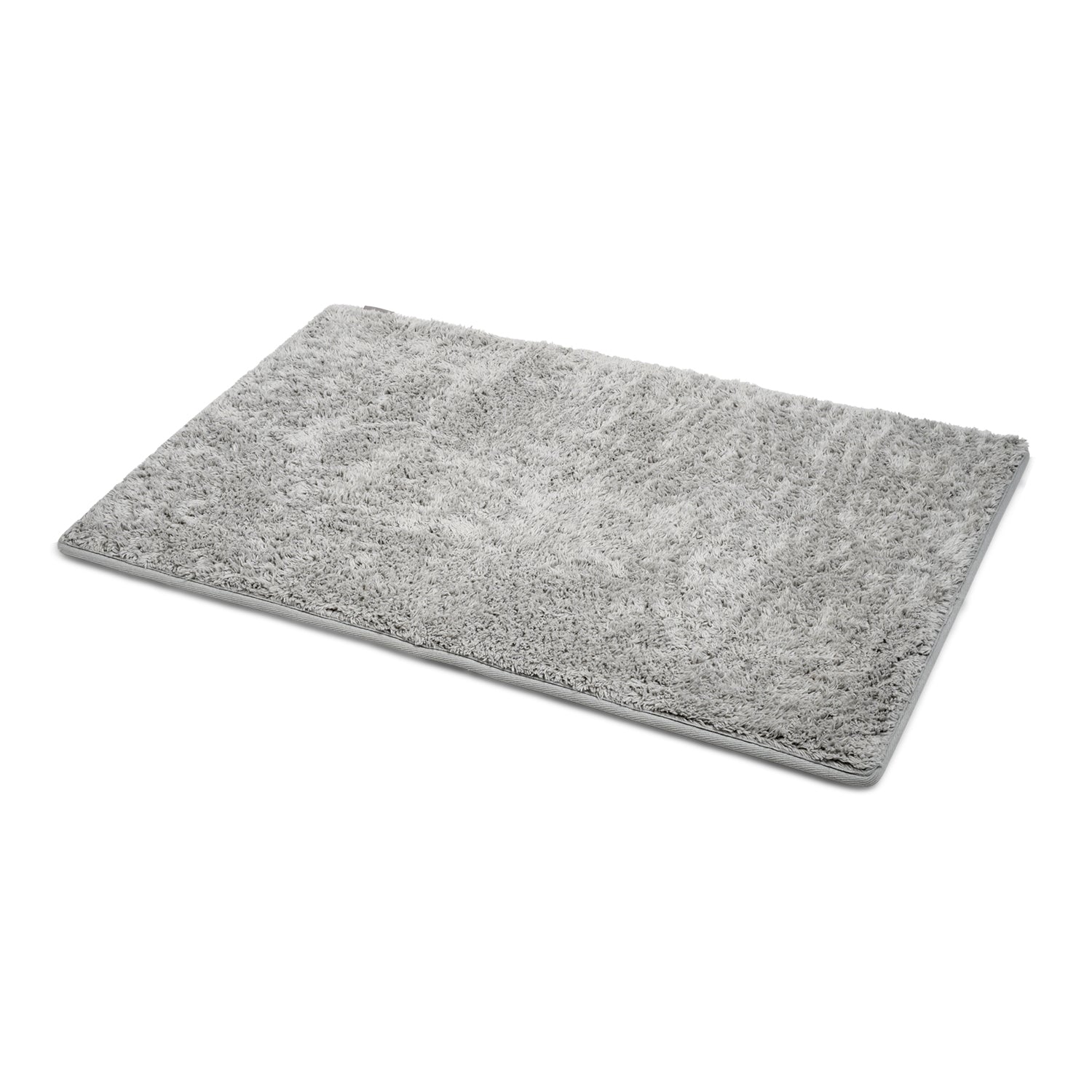 Bliss and Beyond Cotton Memory Foam Bathroom Mat with Gripex and Latex Non Slip Backing (Size 53x86cm) - Grey_8551079