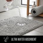 Bliss and Beyond Cotton Memory Foam Bathroom Mat with Gripex and Latex Non Slip Backing (Size 53x86cm) - Grey_8551079_4