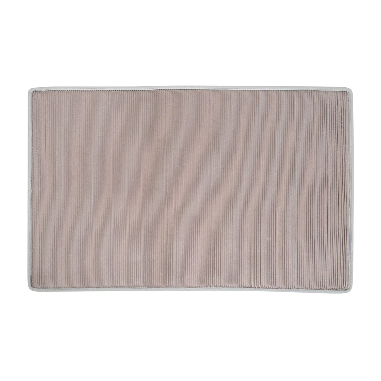 Bliss and Beyond Cotton Memory Foam Bathroom Mat with Gripex and Latex Non Slip Backing (Size 53x86cm) - Grey_8551079_5