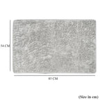 Bliss and Beyond Cotton Memory Foam Bathroom Mat with Gripex and Latex Non Slip Backing (Size 53x86cm) - Grey_8551079_6