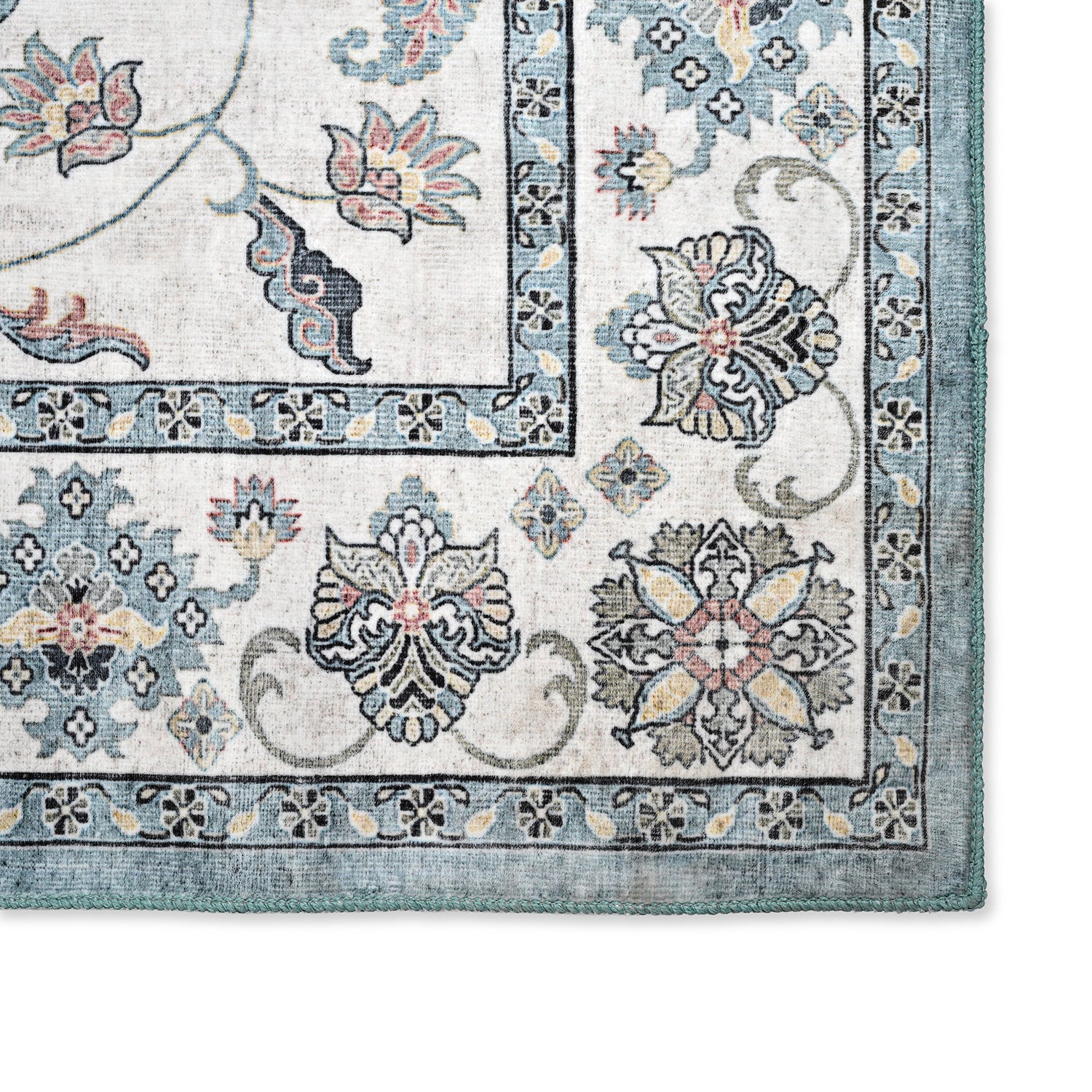 Bliss & Beyond Printed Rug and Door Mat (Size 120x1 cm) - Blue_8552215_3