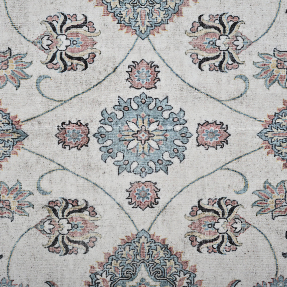 Bliss & Beyond Printed Rug and Door Mat (Size 120x1 cm) - Blue_8552215_5