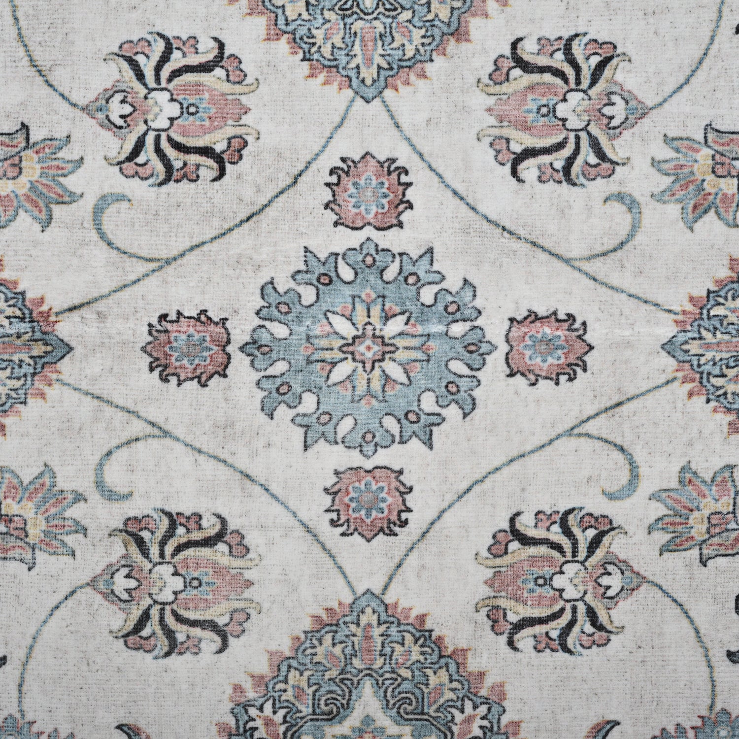 Bliss & Beyond Printed Rug and Door Mat (Size 120x1 cm) - Blue_8552215_5