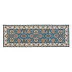 Bliss and Beyond Traditional Printed Runner Rug (60 x 180 cm) - Teal & Cream_8552274_1