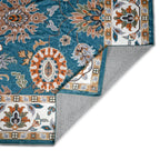 Bliss and Beyond Traditional Printed Runner Rug (60 x 180 cm) - Teal & Cream_8552274_5