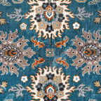 Bliss and Beyond Traditional Printed Runner Rug (60 x 180 cm) - Teal & Cream_8552274_6