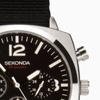 Sekonda Quartz Mens Watch in Leather - Black_8552663_5