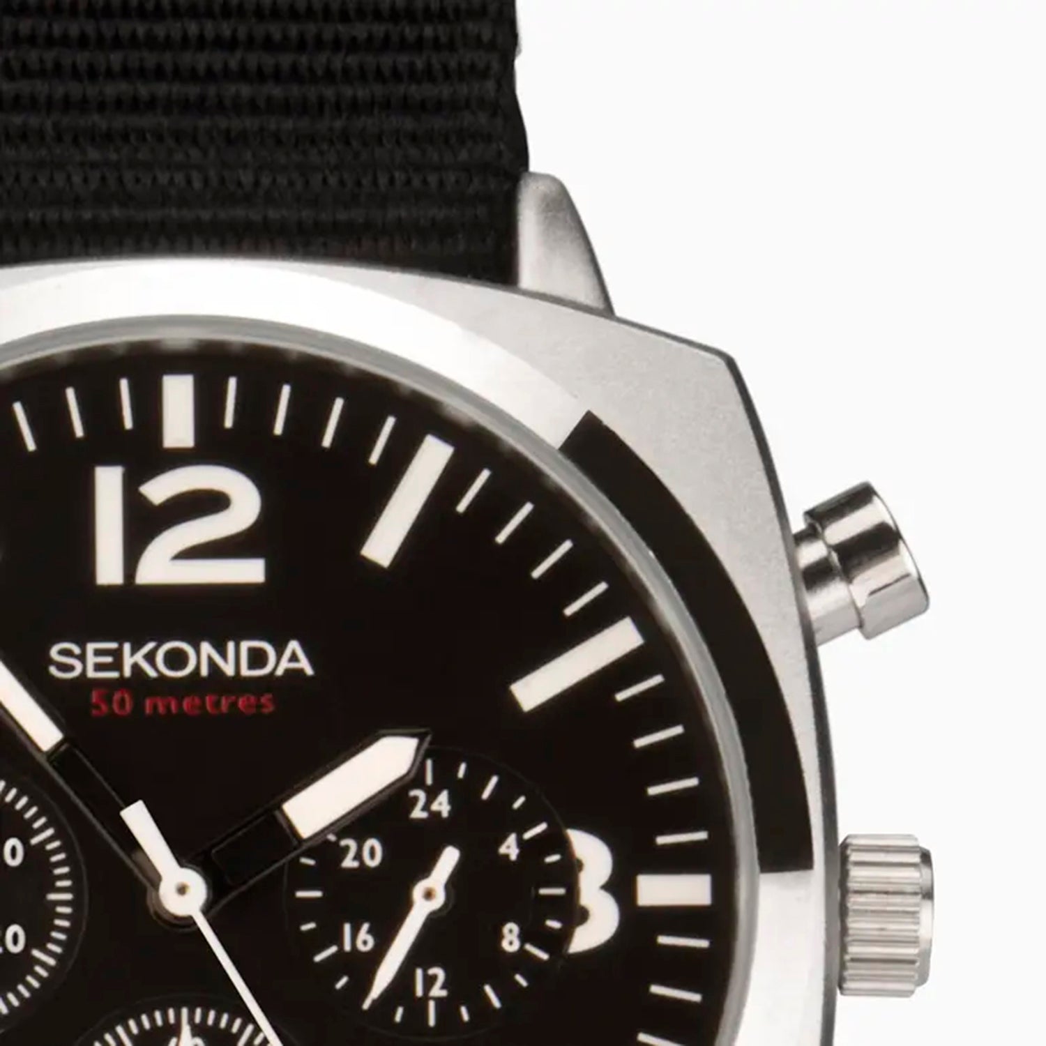 Sekonda Quartz Mens Watch in Leather - Black_8552663_5