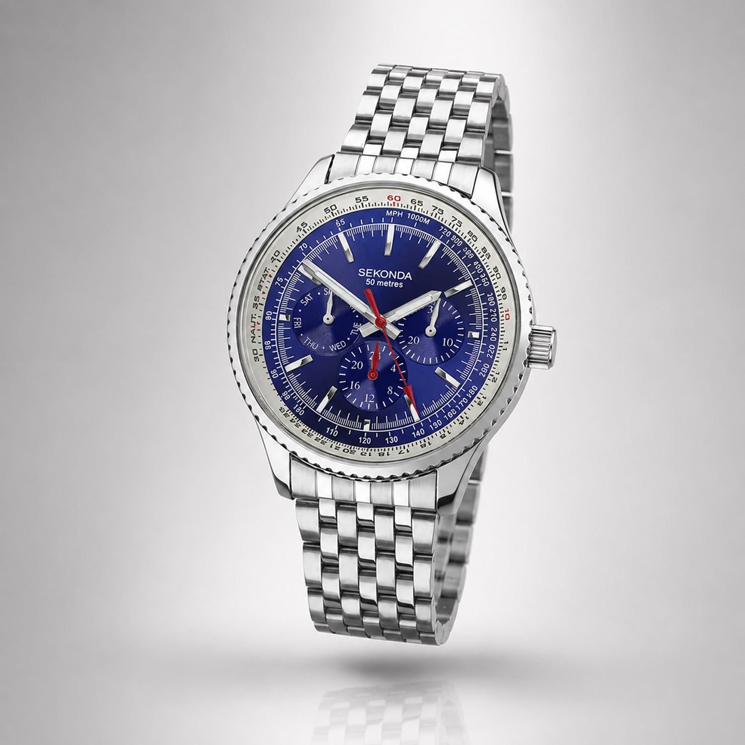 Sekonda Quartz Mens Watch in Stainless Steel - Silver_8552683